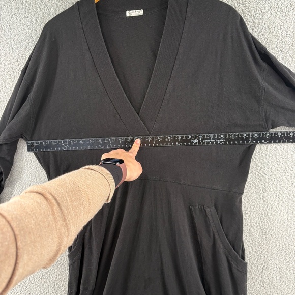 Free People Just Because Onesie Jumpsuit in Black Size Small Oversized Slouchy - Picture 5 of 16